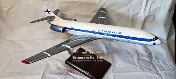 Sud Aviation Super Caravelle Finnair Aircraft with detailed craftsmanship.